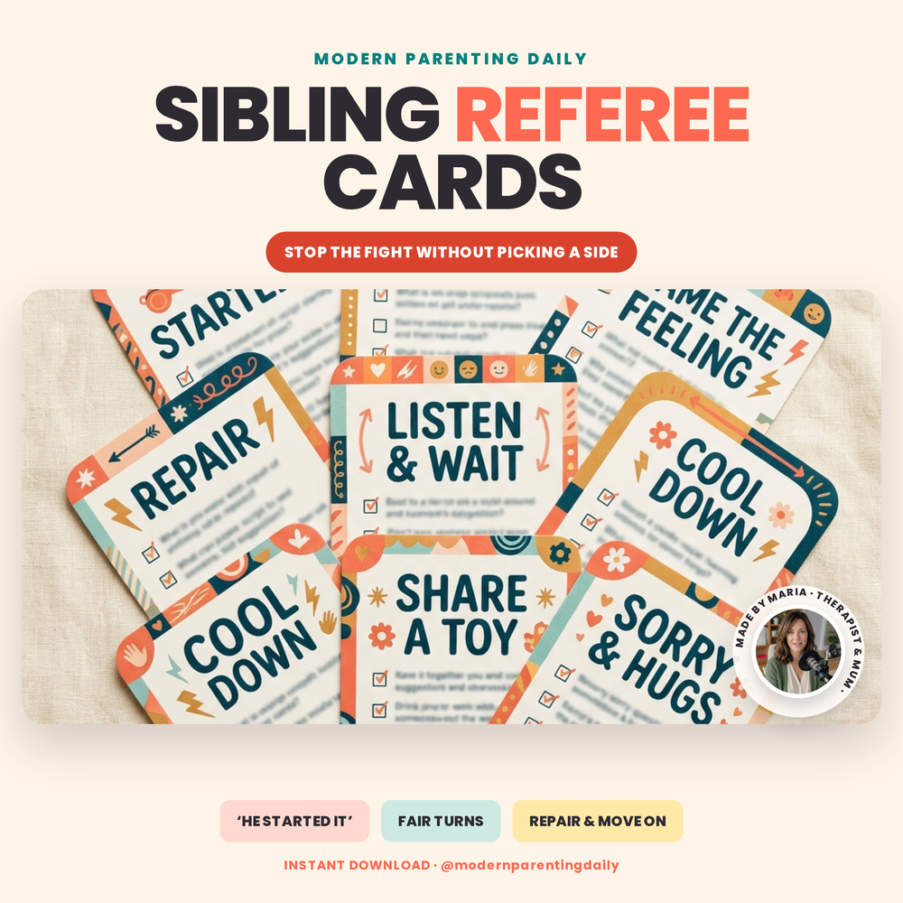 Sibling Referee Cards: Stop the Fighting Without Picking a Side